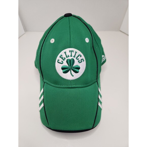 Adidas Boston Celtics Hat Cap Fitted NBA Basketball Green OSFA Logo Shamrock - Picture 1 of 5